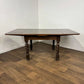 Vintage Oak Barley Twist Draw Leaf Dining Table