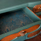 Vintage Art Deco Sideboard - Green & Original Wood