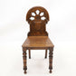 Carved Antique William IV Hall/Bedroom Chair Quartersawn Oak FREE Delivery. SBR9796/1211D