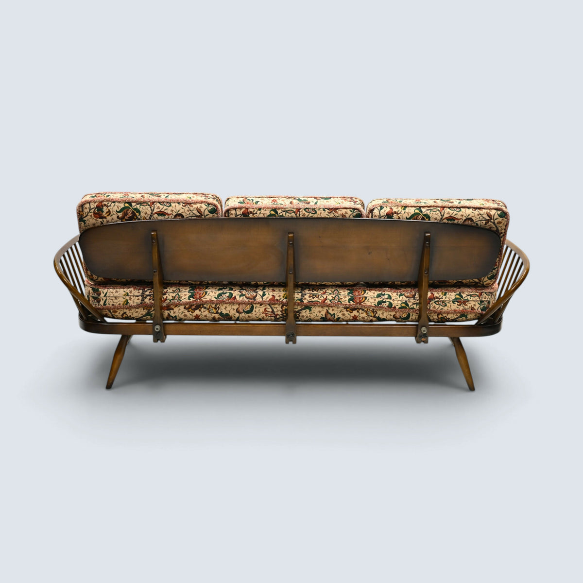 Ercol Studio Couch Day Bed New Webbing Dark Finish Model 355 FREE UK Delivery