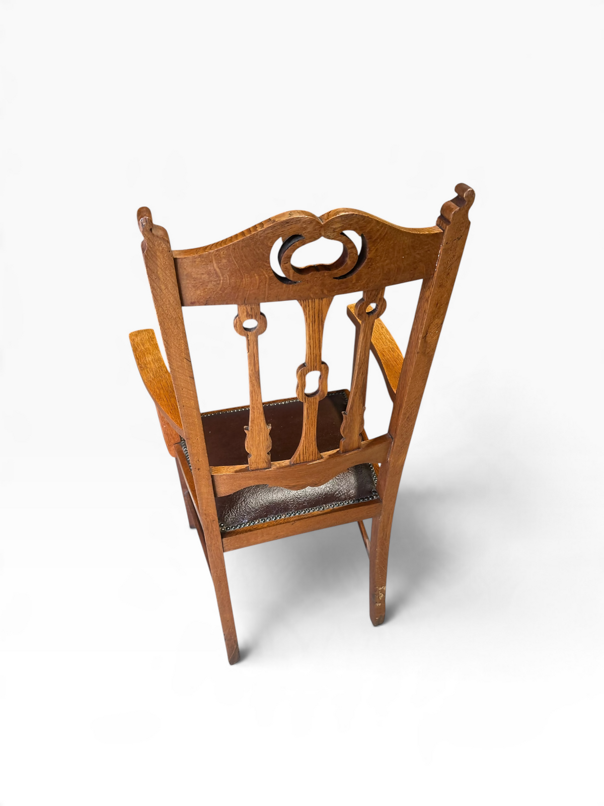 Arts and Crafts period Oak armchair