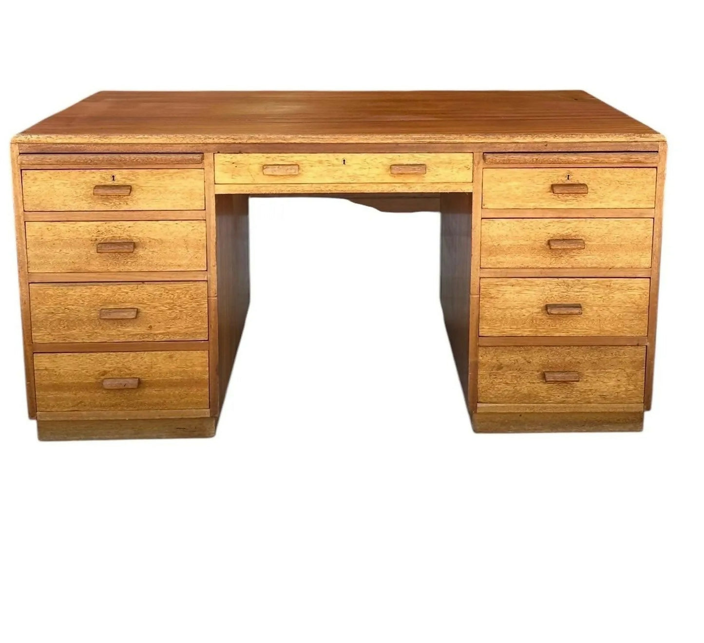 Mid century Teak vintage pedestal desk Oxford University
