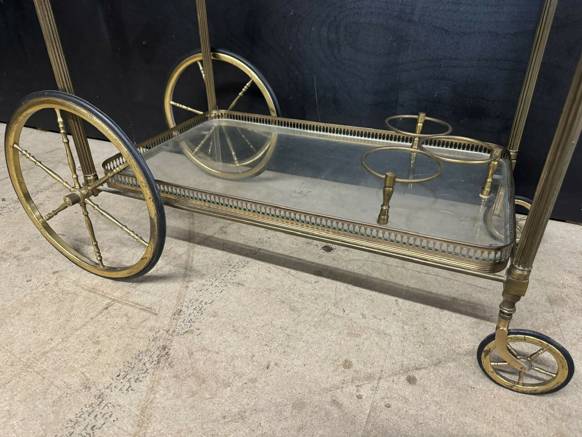 French Brass Cocktail Trolley