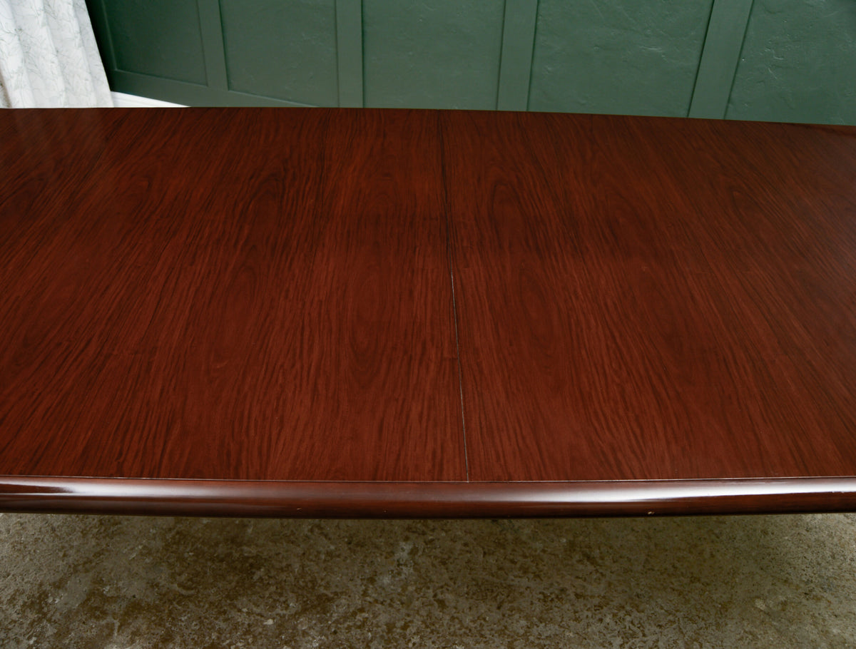 Mid Century Style Mahogany Dining Table or Boardroom Table - 7 FT - 8 Seater