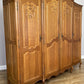 Wardrobe Vintage French Louis XVI Style Four Door Oak Carved Armoire LOT 4930