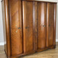 Wardrobe Vintage French Style Four Door Carved Armoire Cabinet LOT 6146