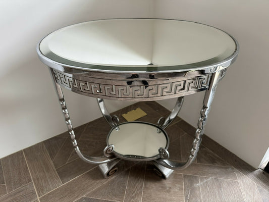 Very High Quality Art Deco Chrome Occasional Table