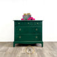 Stag Emerald Green 5 Drawer Vintage Bedroom Chest