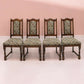 4 Dining Chairs Old Charm Tudor Brown #2067 Whempstead Fabric FREE* UK Delivery. SBR9545/1109D