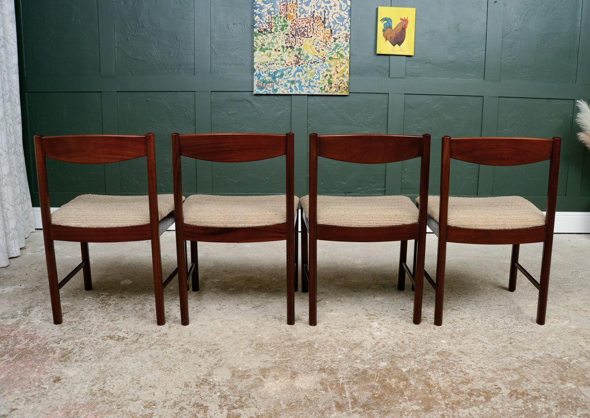 4 McIntosh Mahogany Dining Chairs - Model 4023