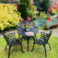 Black Vintage Love Seat Patio Set finished in Black