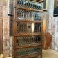 Antique Globe Wernicke Oak Five Stacking Modular Barristers Solicitors Office Glazed Bookcase Cabinet, c1930