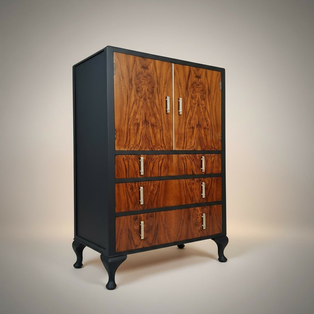 Vintage Art Deco Tallboy Cabinet