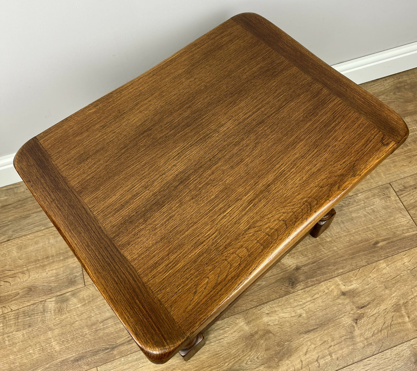 Pair of Bedside Tables Vintage French Oak Nightstands Carved Cabinets LOT 6212