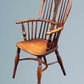 19th Century High Back Yew Wood Windsor Armchair
