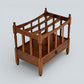 Mahogany/Teak Canterbury Magazine Paper Rack FREE Nationwide Delivery
