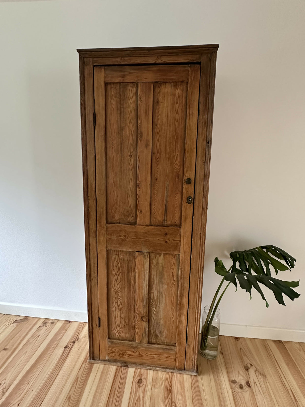 Victorian Pine Cupboard House Keepers Pantry Pitch Pine Rustic Farmhouse Larder Linen Cabinet