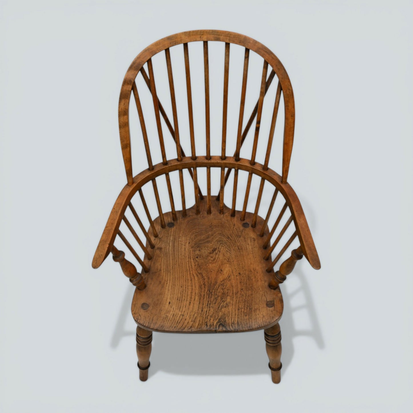 Stick Back Windsor Chair Elm and Beech Antique Bow Back Carver FREE* UK Delivery