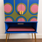 Unique Hand Painted/Upcycled Cocktail Cabinet | Retro Drinks Cabinet