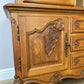 Bookcase Vintage French Louis XVI Oak Display Cabinet Carved Sideboard LOT 6285