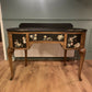 Amoire French Dressing Table Black Floral Designer
