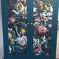 Upcycled Navy Wardrobe: Steampunk Skull & Roses Print