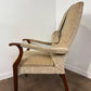 Vintage Parker Knoll Upholstered High Back Armchair – Oak Frame