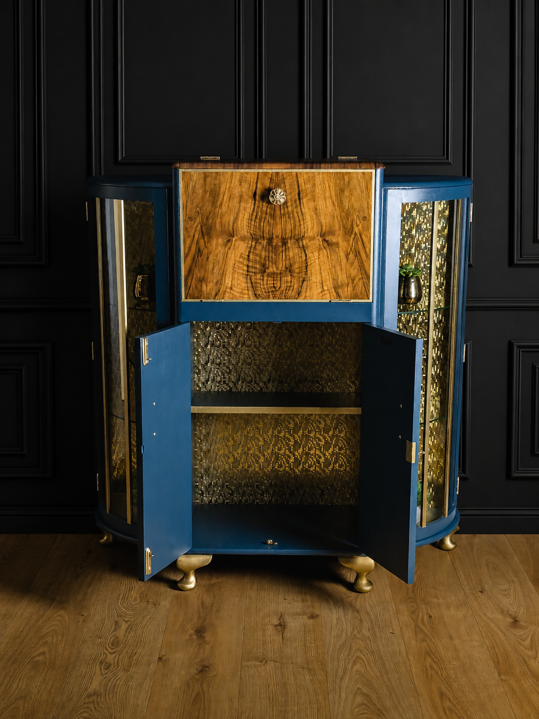 Art Deco Style Cocktail Cabinet/ Display Cabinet