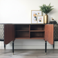 strongbow sideboard in black and vintage gold
