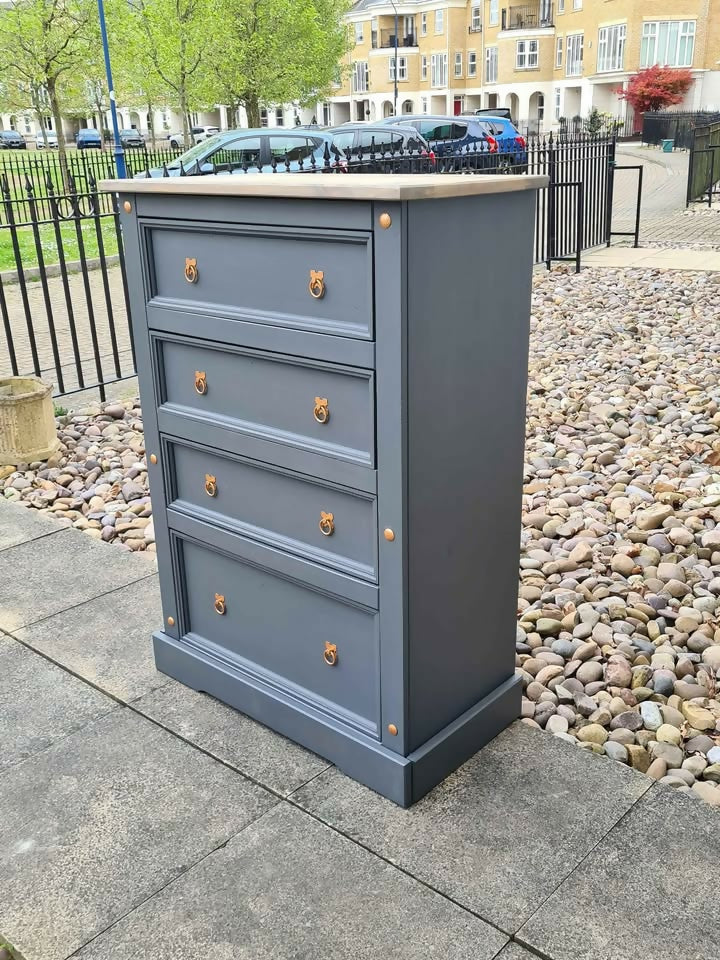 Large Grey Chest of Drawers