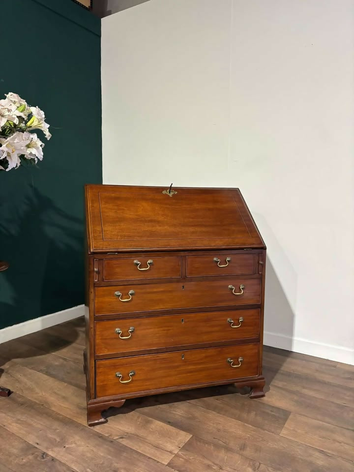 19th Century Mahogany Bureau0