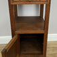 Bedside Table Antique French Style Marble Top Oak Cabinet Nightstand LOT 6240