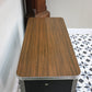 Industrial Metal Desk with Three Drawers and Formica Top by Conforti of Italy