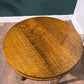 Vintage Oak Circular Side Table On Cabriole Supports8