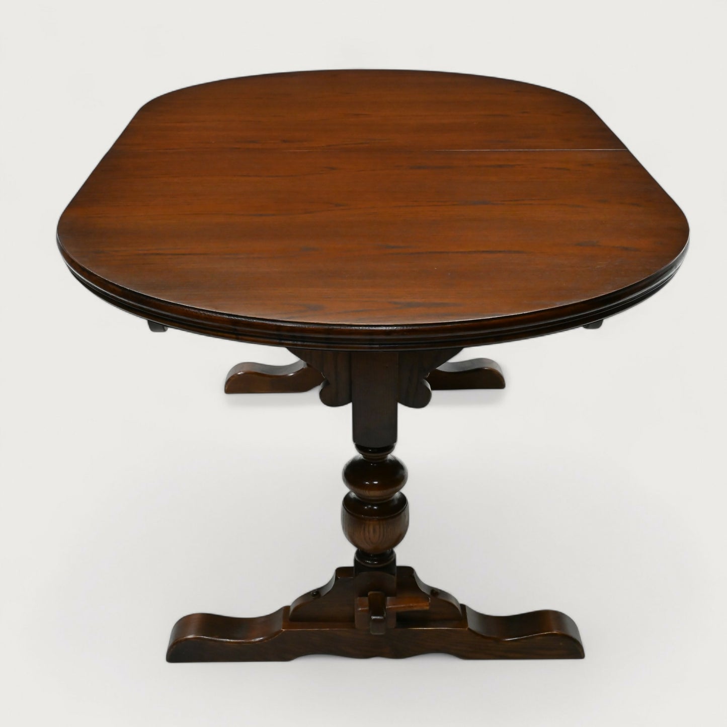 Old Charm Dining Table Tudor Brown Finish Extended Seats 6/8 FREE Delivery*