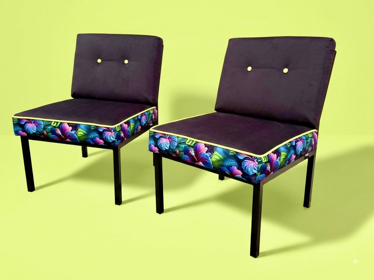 Castor & Pollux — Pair of Reimagined Vintage Reception Chairs