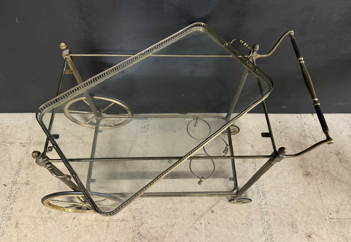 French Brass Cocktail Trolley