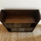 Vintage Mid Century Oak Glazed Bookcase Sliding Glass Doors Display Cabinet 60s