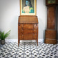 Oak Bureau Handmade Solid Oak with Three Drawers