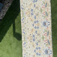 Lloyd loom 1950s storage box/ ottoman blue with William Morris style velvety feel too. Completely newly restored