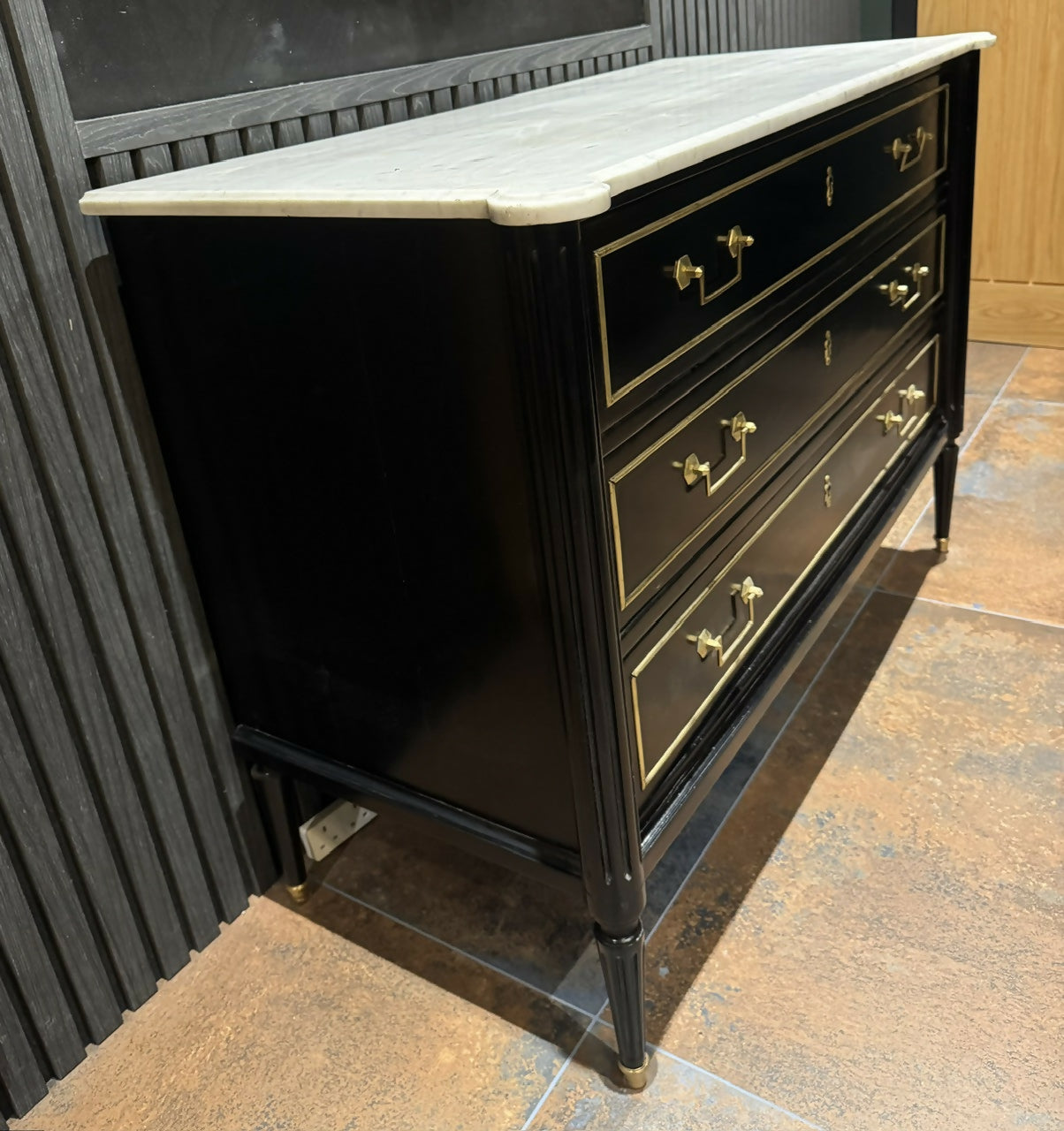 18th Century French Ebonised Louis XVI Commode