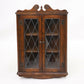 Old Charm Oak Hanging Corner Display Cabinet Tudor Brown #1914 FREE UK Delivery. SBR9573/1909D