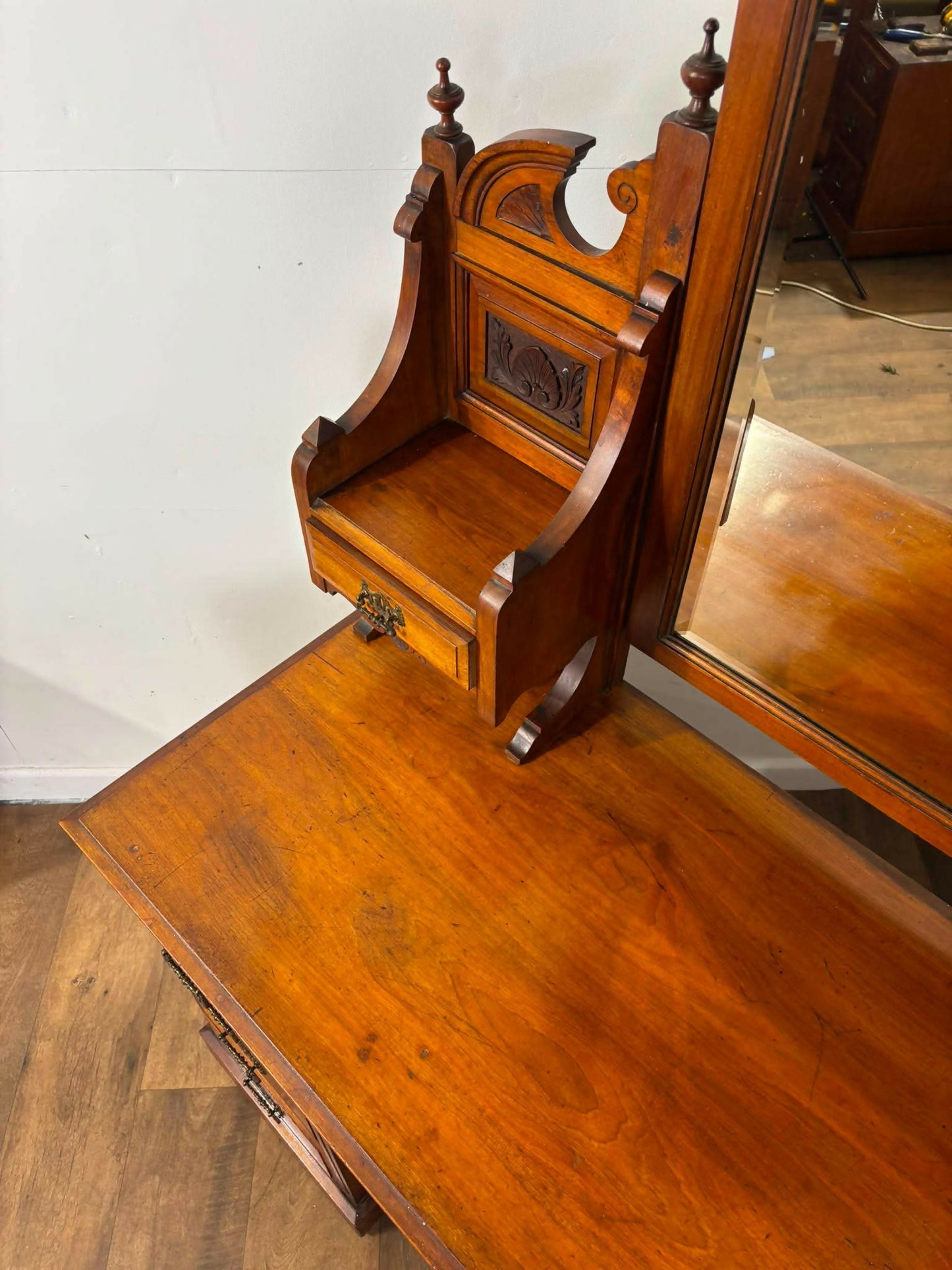 Edwardian Mahogany Twin Pedestal Dressing Table