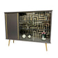 Mid Century Display Cabinet Drinks Cocktail