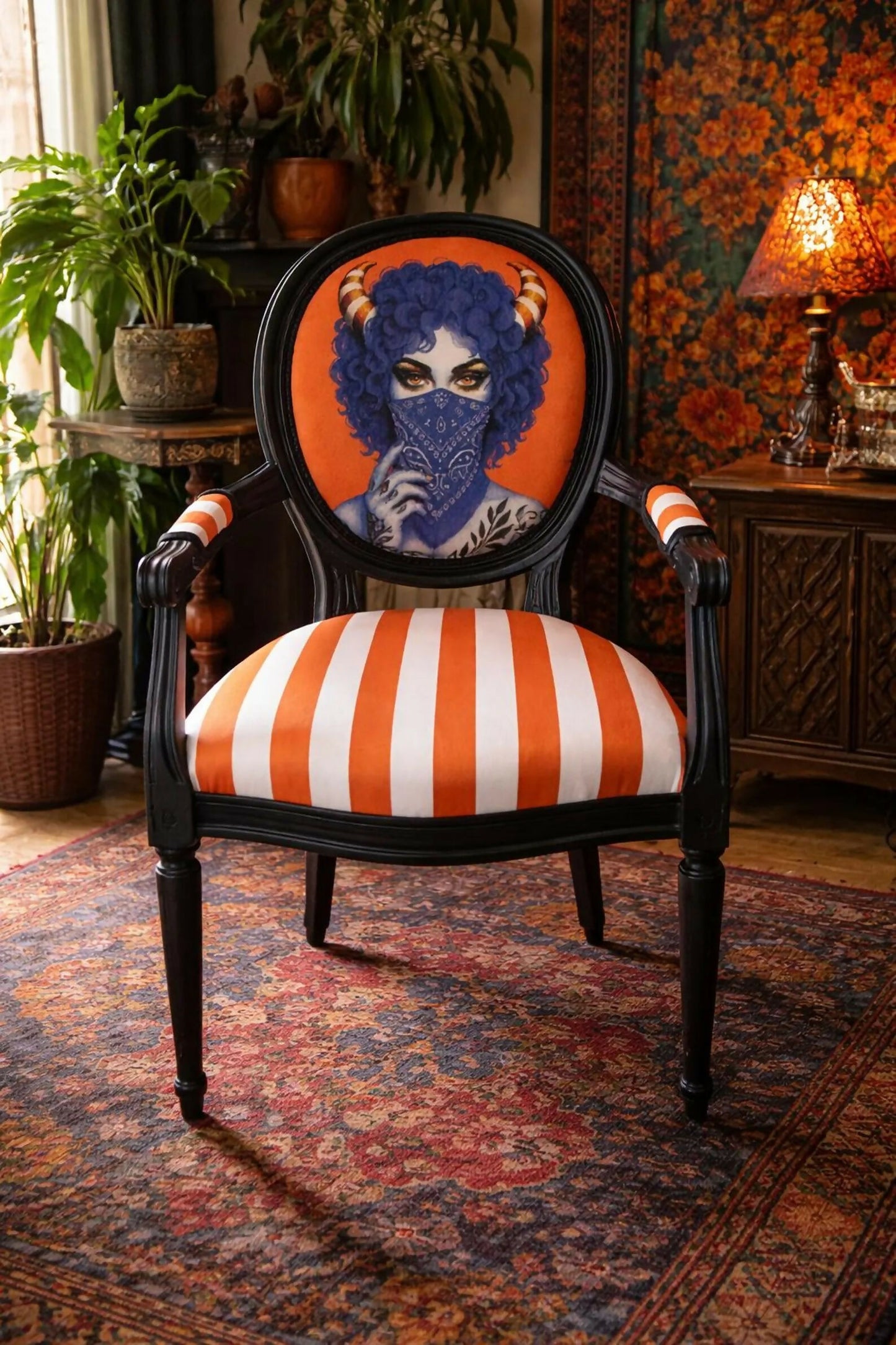 The Blue Bandit Vintage Accent Chair