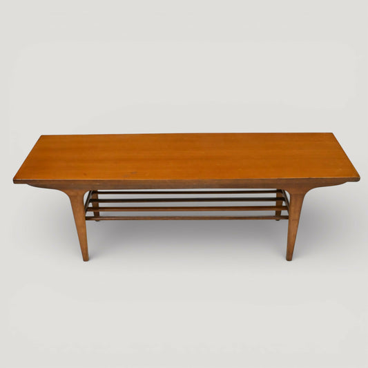 G Plan Style Coffee Table Teak With Slatted Magazine Shelf FREE UK Delivery*. SBR11119/2910E