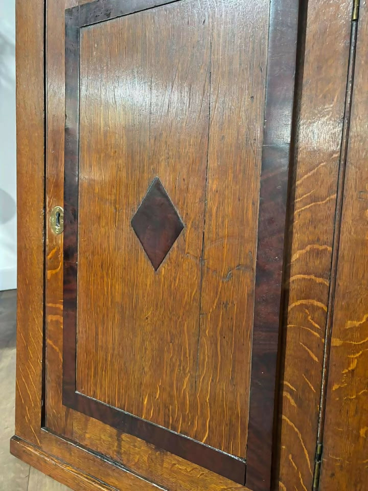 Victorian Oak Corner Cupboard c.1880
