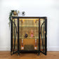Vintage Art Deco drinks cocktail cabinet, black and gold