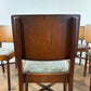 Vintage Oak Set Of Six Dining Chairs