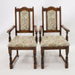 6 Old Charm Dining Chairs Tonwell Rose Upholstery Tudor Brown FREE UK Delivery*. SBR9719/2510D